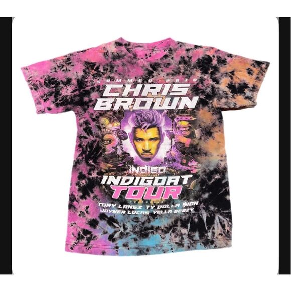 Chris Brown Tour Tie-Dye Tee - Picture 1 of 4
